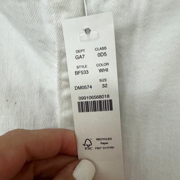 J. Crew White Denim Size 32 - NEW WITH TAGS - Picture 5 of 5
